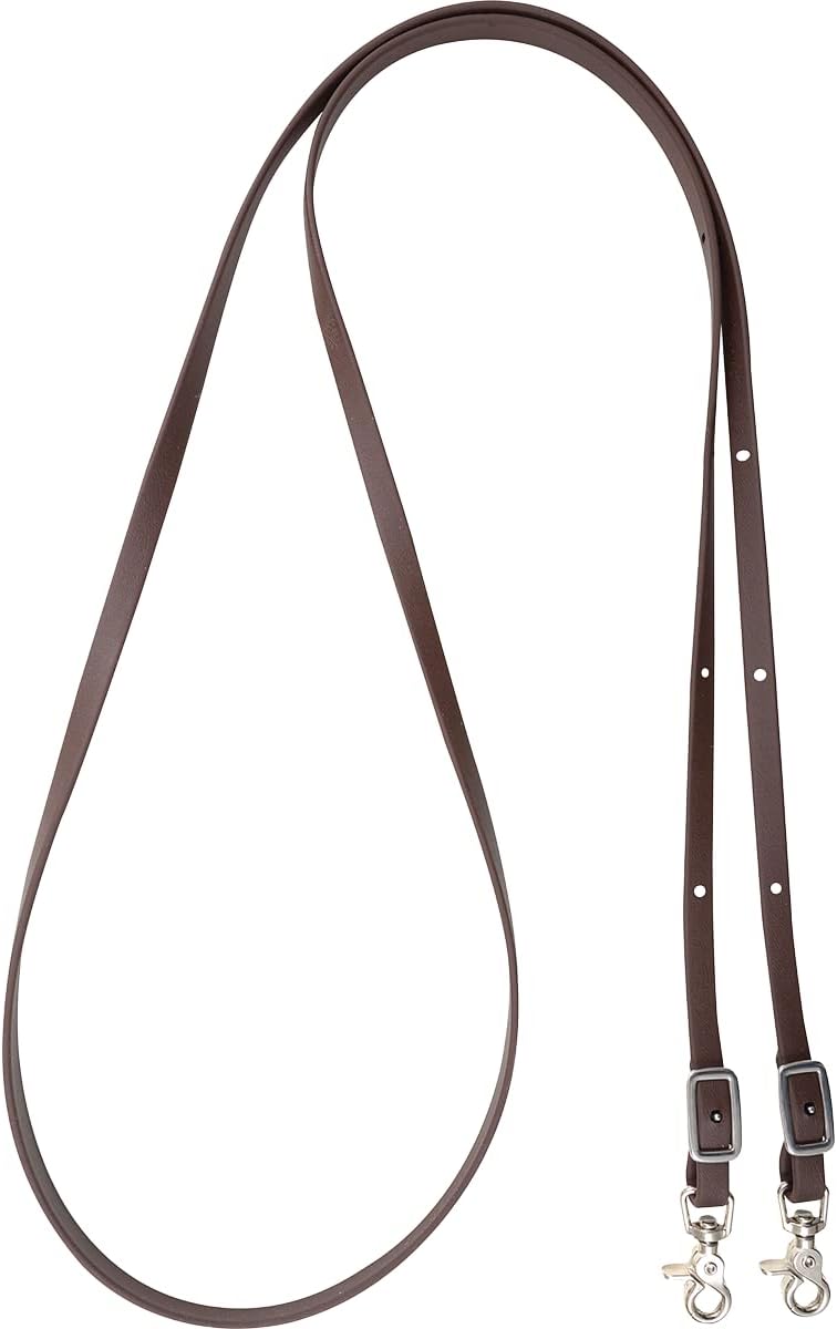 Cashel Biothane Trail Reins - 9' Brown - Durable, Waterproof Horse Reins
