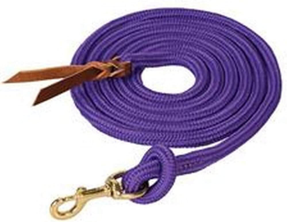 Poly Cowboy Lead with Snap, 5/8" x 10',Black/Red/Gray (Sell out)