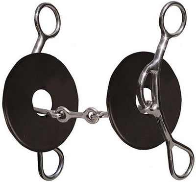 Professional's Choice Brittany Pozzi 5" Gag Bit - 3-Piece Smooth Dogbone Snaffle
