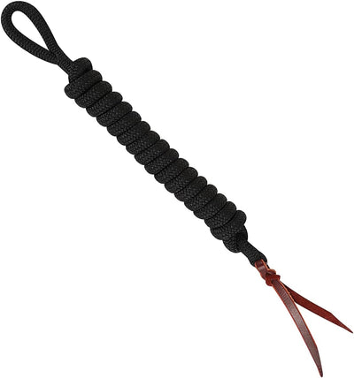 Classic Equine Premium 14 - Foot Lead Rope, Black - Hooves and Paws