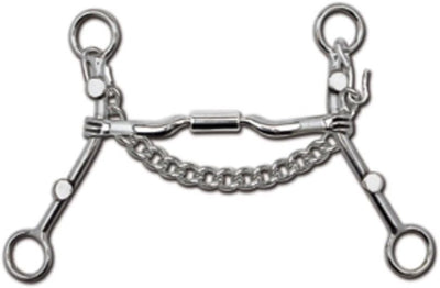 Myler 04 Lynn McKenzie HBG Gag Bit - 6.5" Shank, Sweet Iron Comfort Snaffle
