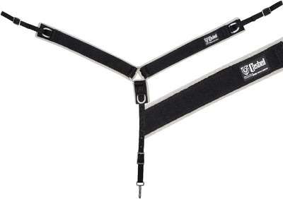 Cashel Fleece Lined Nylon Straight Breast Collar - Black, 3/4 inch