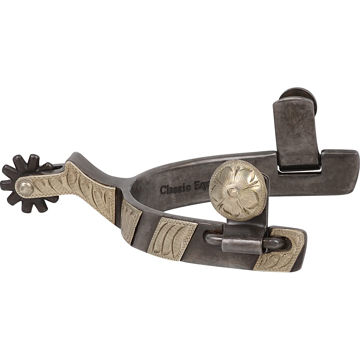 Classic Equine Cowboy Spurs: Weighted, Chap Guard, & Stylish Riding Spurs