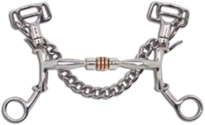 Myler 03 Lynn McKenzie 5" MMB Shank Bit - Sweet Iron Comfort Snaffle with Copper Roller