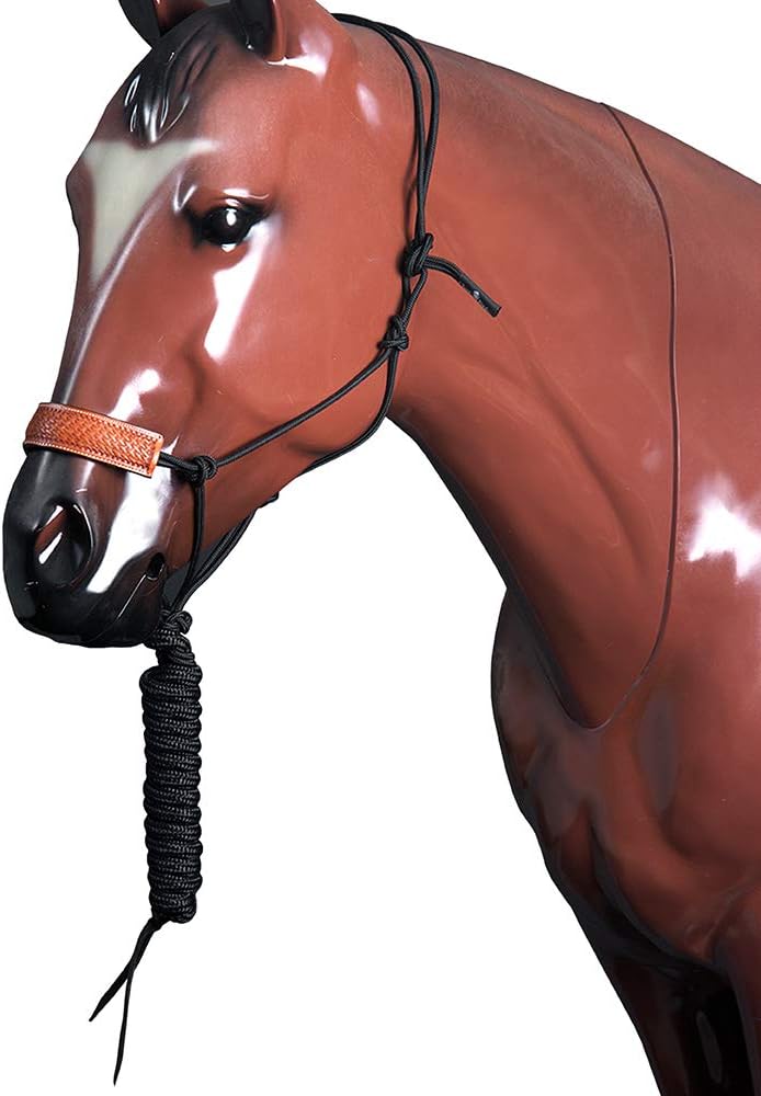 Classic Equine 1210401 Martin Rope Halter w/Leather Nose (Sell out)