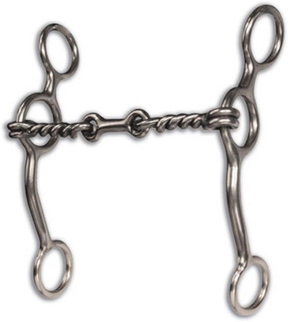 Equisential Dogbone Bit by Professionals Choice - Soft, Long Shank Equine Bit