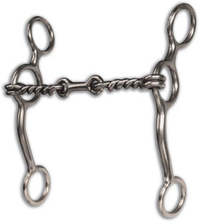 Equisential Dogbone Bit by Professionals Choice - Soft, Long Shank Equine Bit