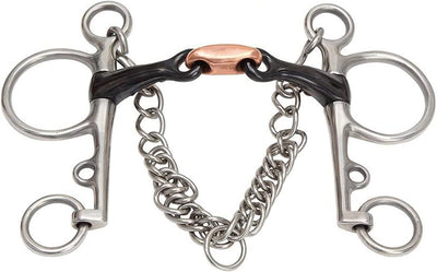 Shires Double Jointed Sweet Iron Pelham 523 - Hooves and Paws