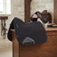 Lifestyle photo of Shires Arma Deluxe Cotton Dressage Saddlecloth - Breathable Quilted High-Wither Pad