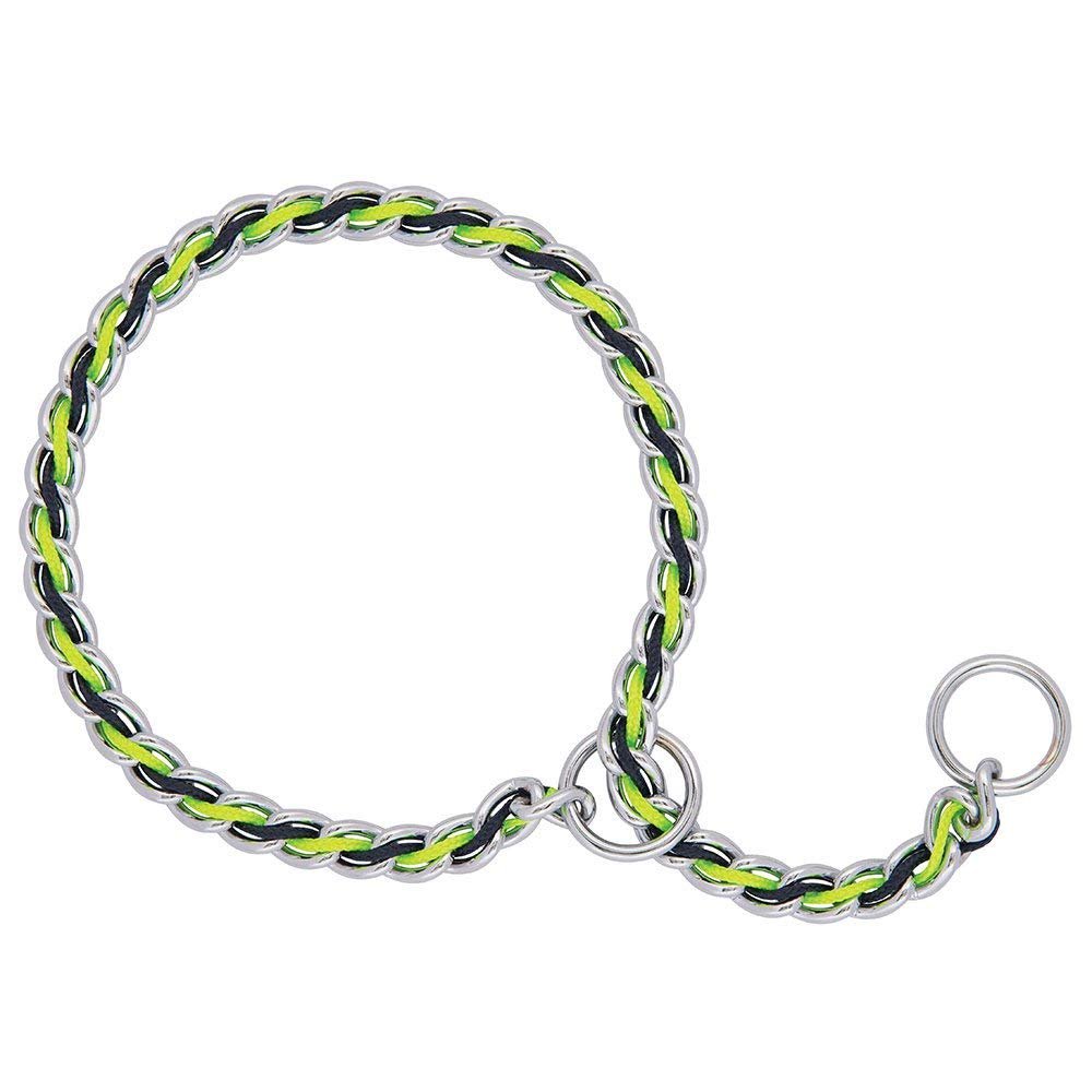 Weaver Leather Laced Chain Slip Collar - Hooves and Paws