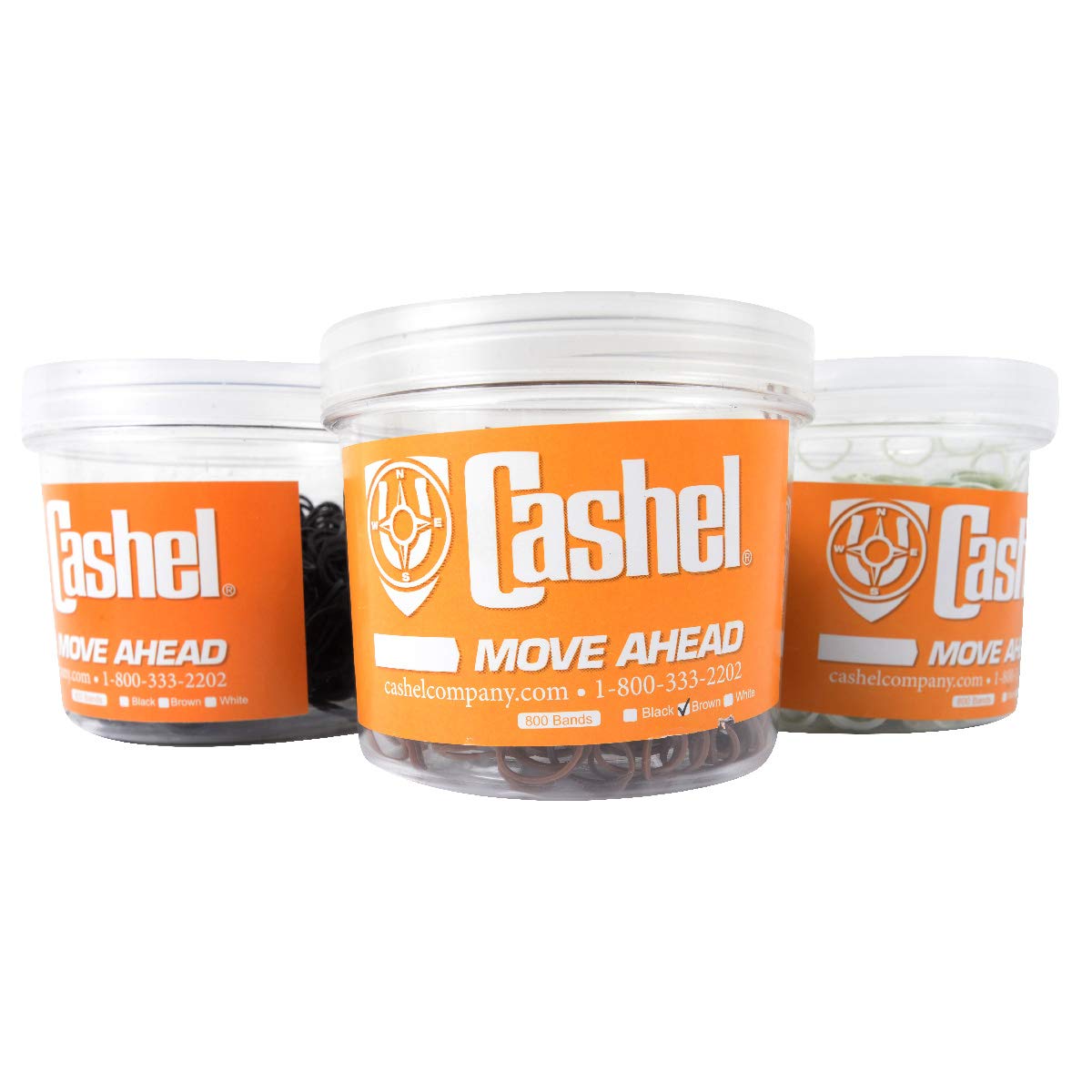 Cashel Rubber Braiding Bands - 800 White Tangle-Resistant Bands for Horse Mane & Tail