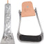 Cashel Engraved Slanted Stirrups - 2.5" Aluminum Offset Design for Knee Comfort