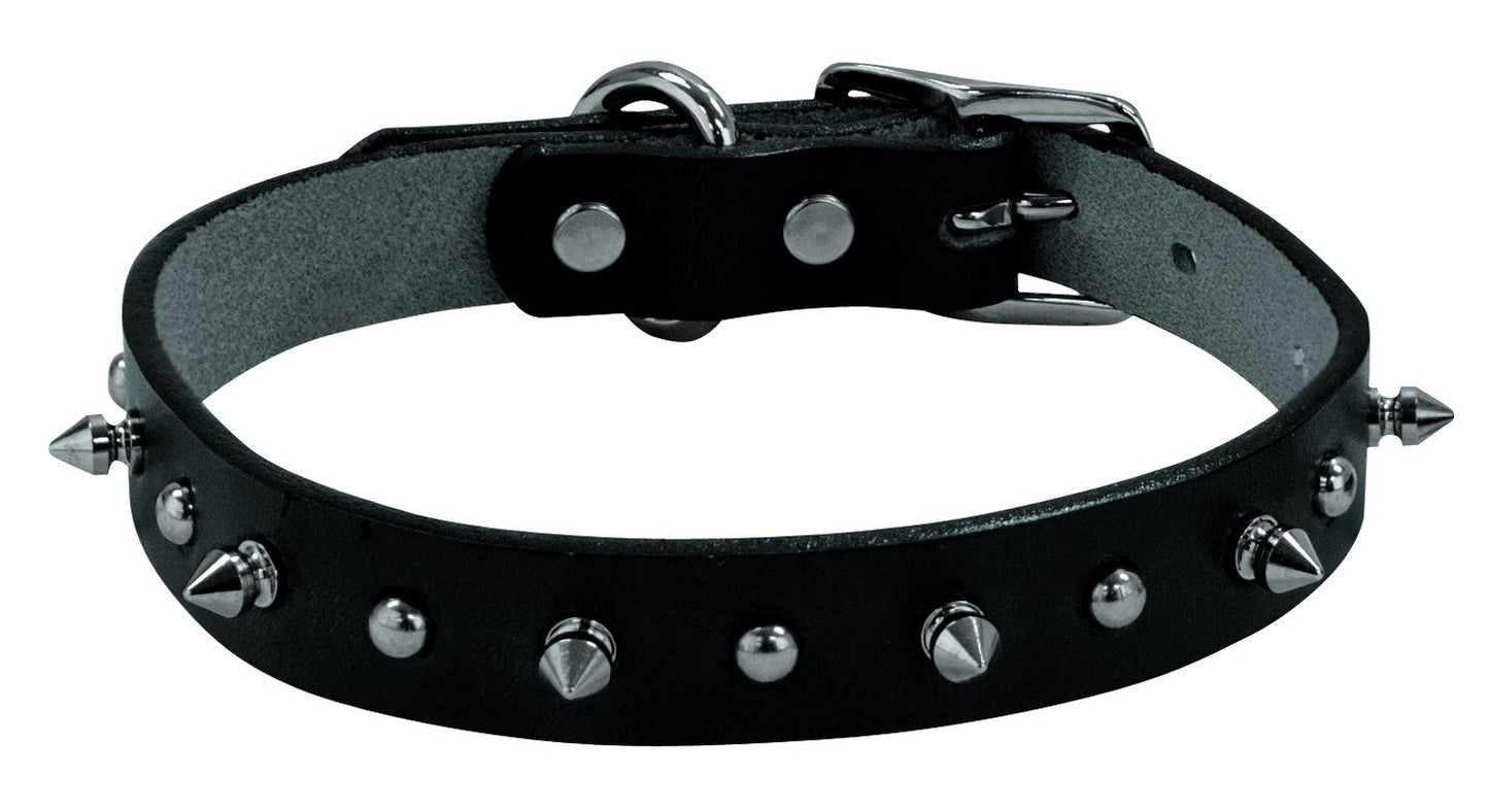 Weaver Pet Spike Collar: Stylish, Durable Leather Collar for Dogs