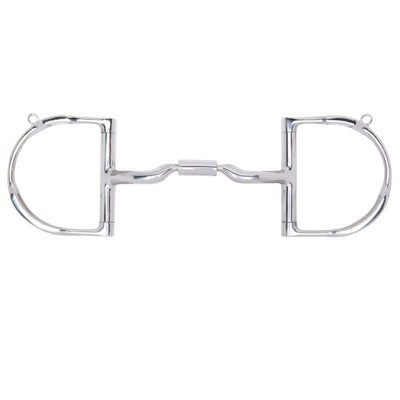 Myler Dee with Hooks Stainless Steel Low Port Comfort 5" Snaffle MB 04 - Level 2 Bit