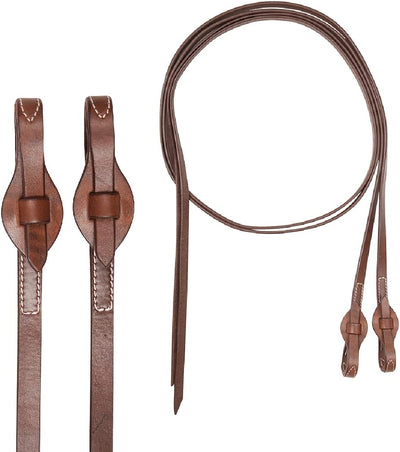 Cashel Quick Change Split Reins - Brown Leather for Equestrian Excellence