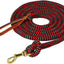 Poly Cowboy Lead with Snap, 5/8" x 10',Black/Red/Gray (Sell out)