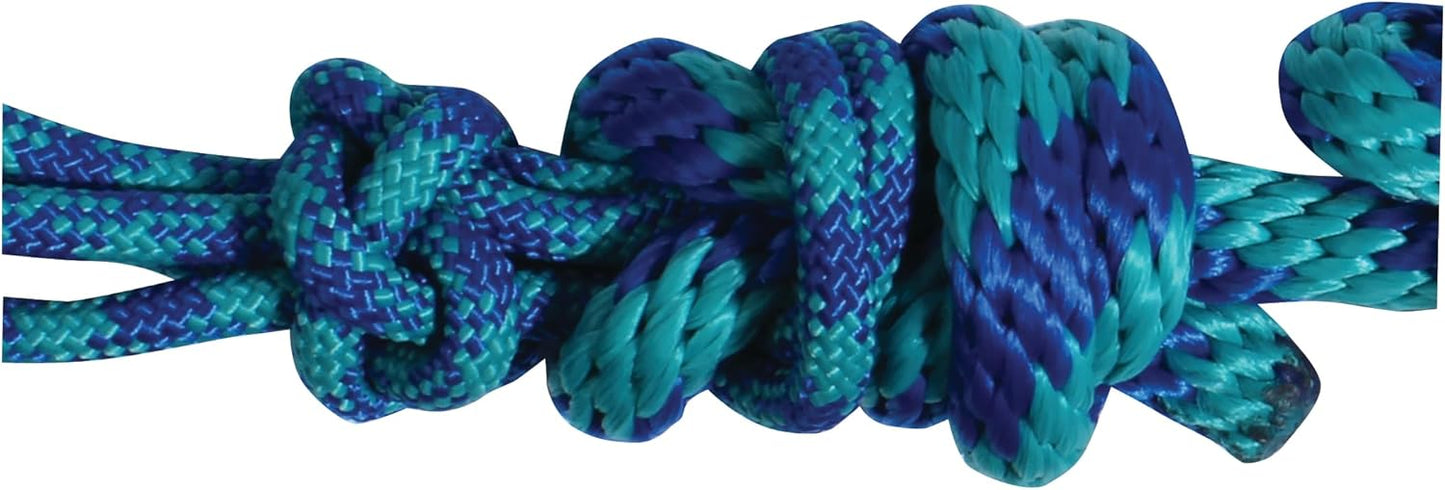 Professional's Choice Equine Rope Halter with 10-Feet Lead | Royal/Teal (Sell out)