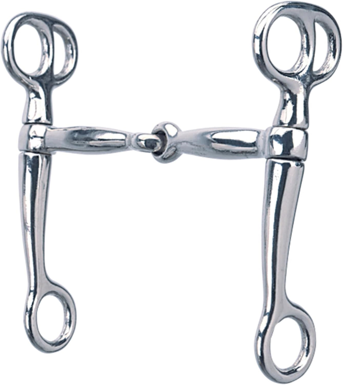 Weaver Leather Nickel Plated Tom Thumb Snaffle Bit 5" Mouth