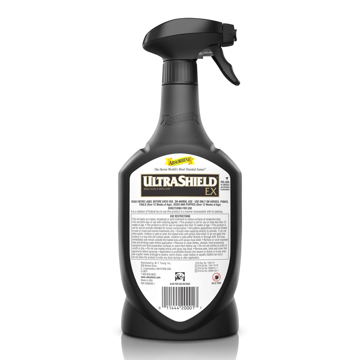Absorbine UltraShield EX Fly Spray — 17-Day Weatherproof Protection