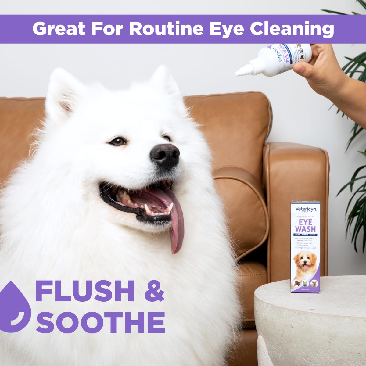 Vetricyn Plus Eye Care Kit | Daily Flush & Tear Stain Remover