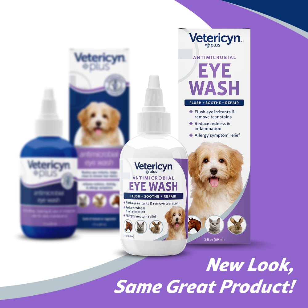 Vetricyn Plus Eye Care Kit | Daily Flush & Tear Stain Remover