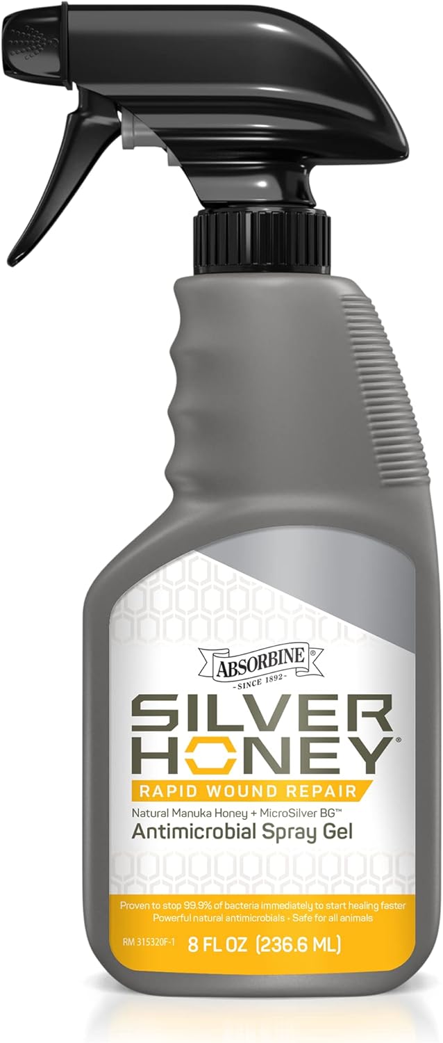 Absorbine Silver Honey Rapid Wound Repair Spray Gel 8oz