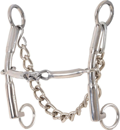 Circle Y Carol Goosetree Chain Short Gag Bit - Enhance Horse Control