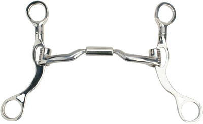 Myler MBL Short Shank Low Port Comfort Snaffle Bit - 5.5" Sweet Iron MB 04