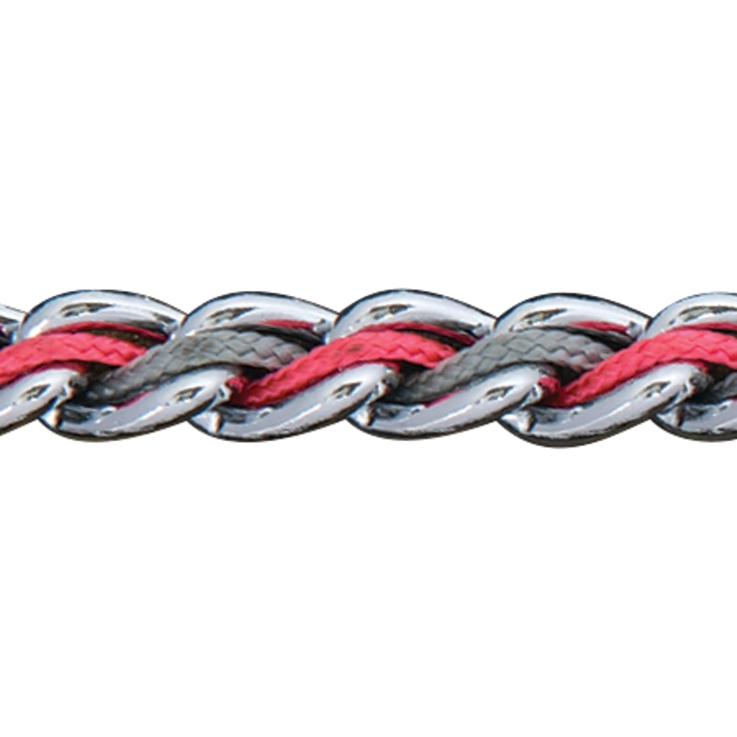 Weaver Leather Laced Chain Slip Collar - Hooves and Paws