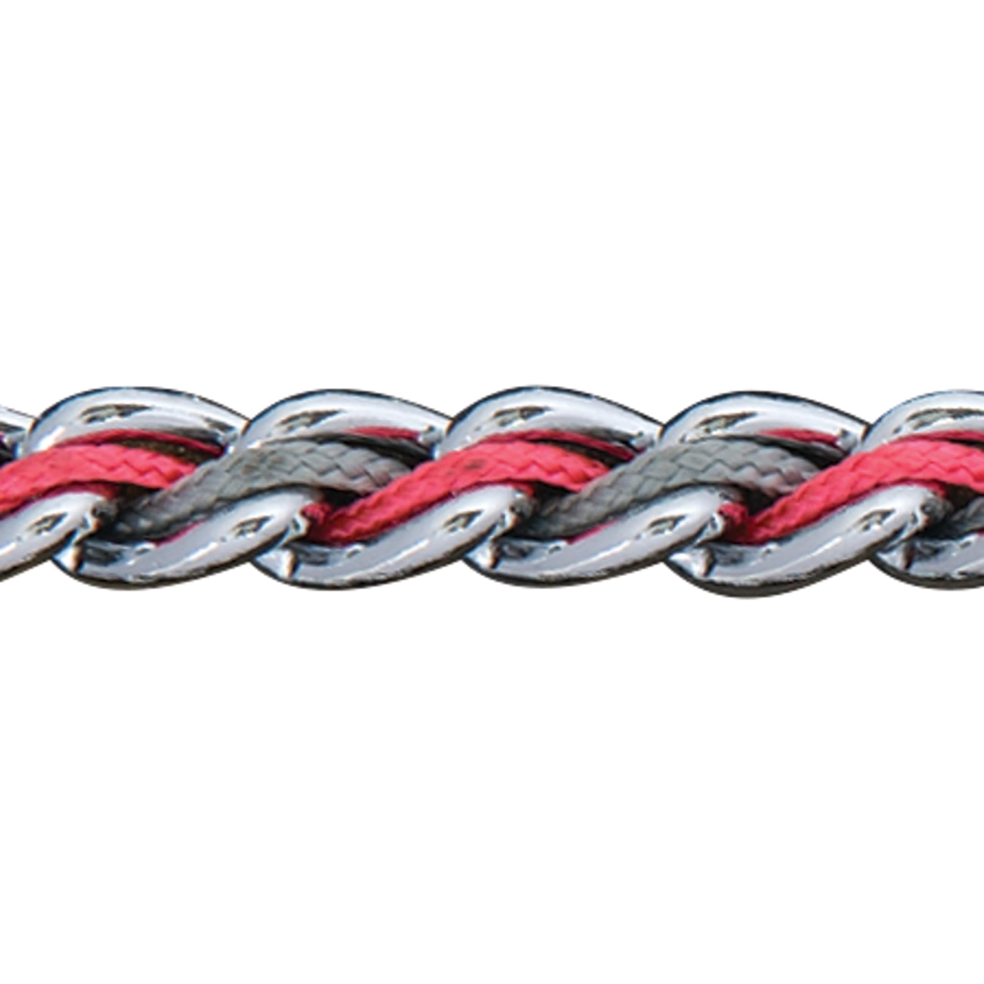 Weaver Leather Laced Chain Slip Collar - Hooves and Paws