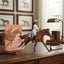 Lifestyle photo of Breyer Freedom Series Cheryl White Horse and Book Set - 1:12 Scale Jetolara Model & 208-Page Book #6236