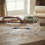 Lifestyle photo of Shires Blue Sweet Iron Universal Horse Bit with Roller Link - Multiple Sizes