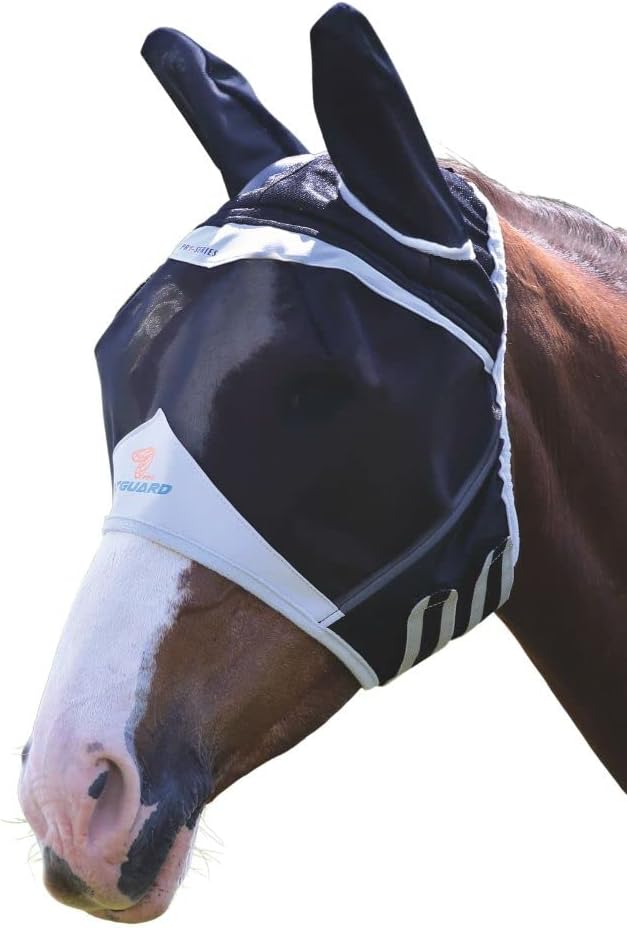 Shires Fine Mesh Horse Equine Fly Mask 60% UV Protection Sale Listing