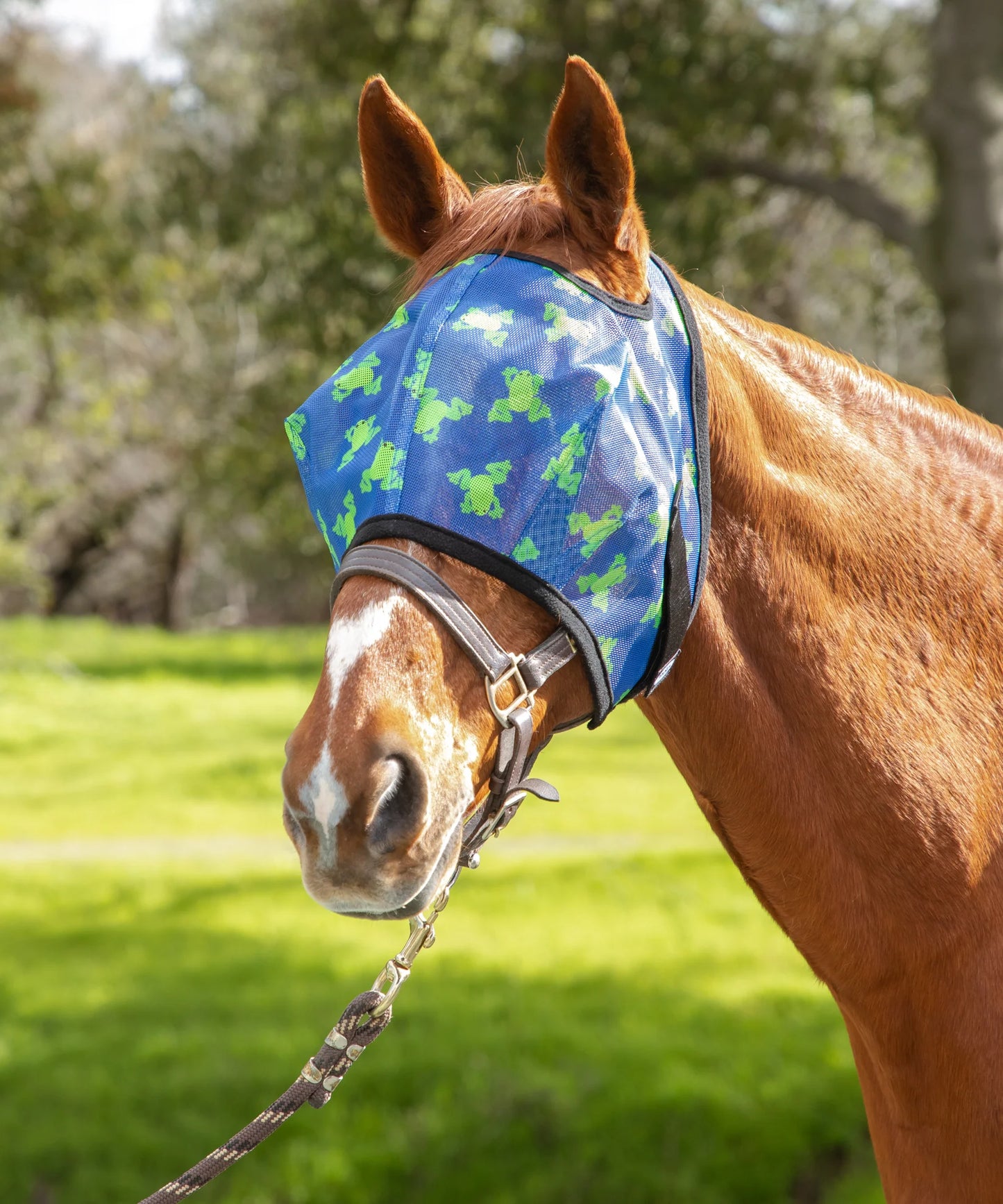 Mackey Standard Fly Mask – 73% UV, Fleece Trim, No Ears