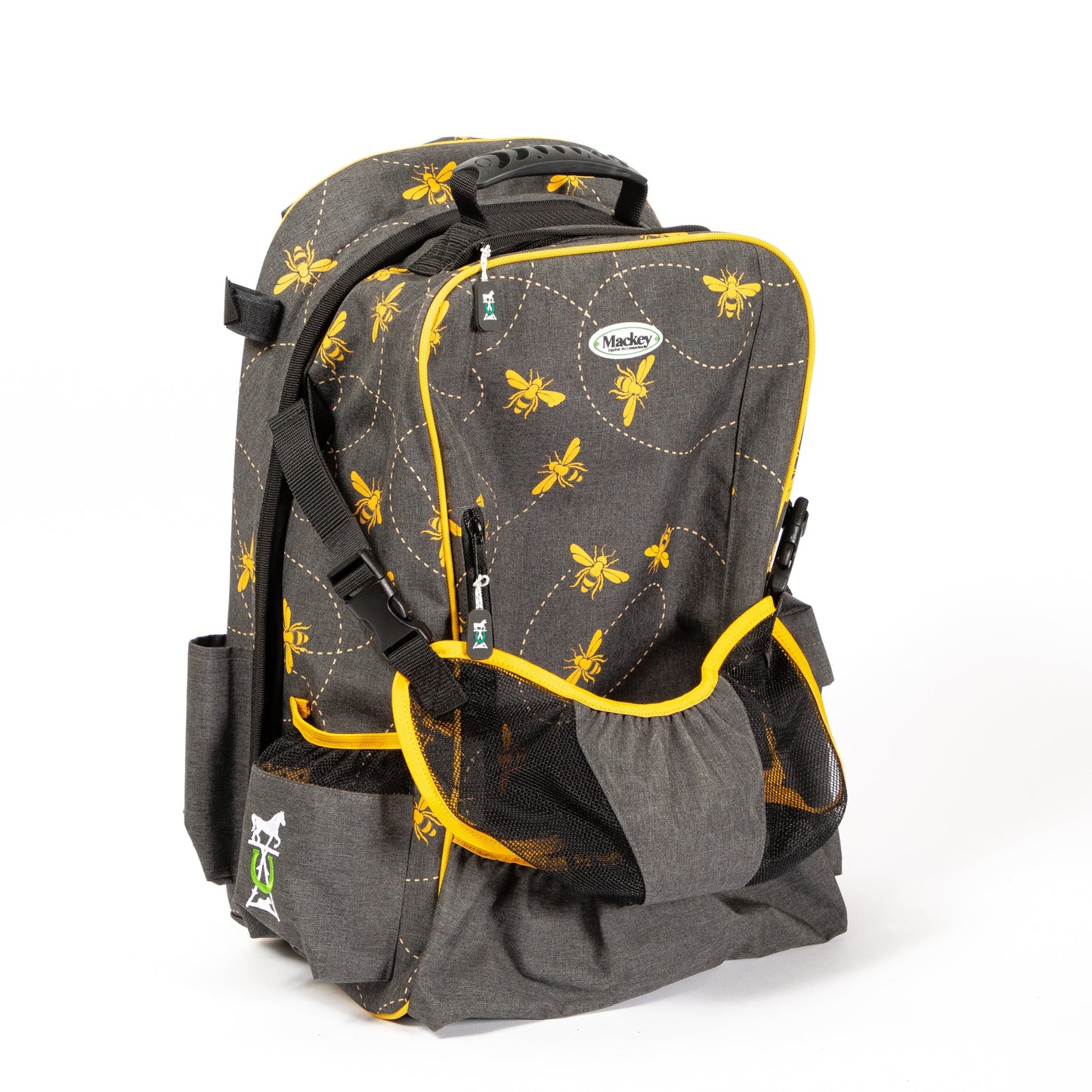 Mackey, Inc. Bee Mine Equestrian Backpack - 19" x 13" Gear Bag with Helmet Sling & 19" Boot Capacity