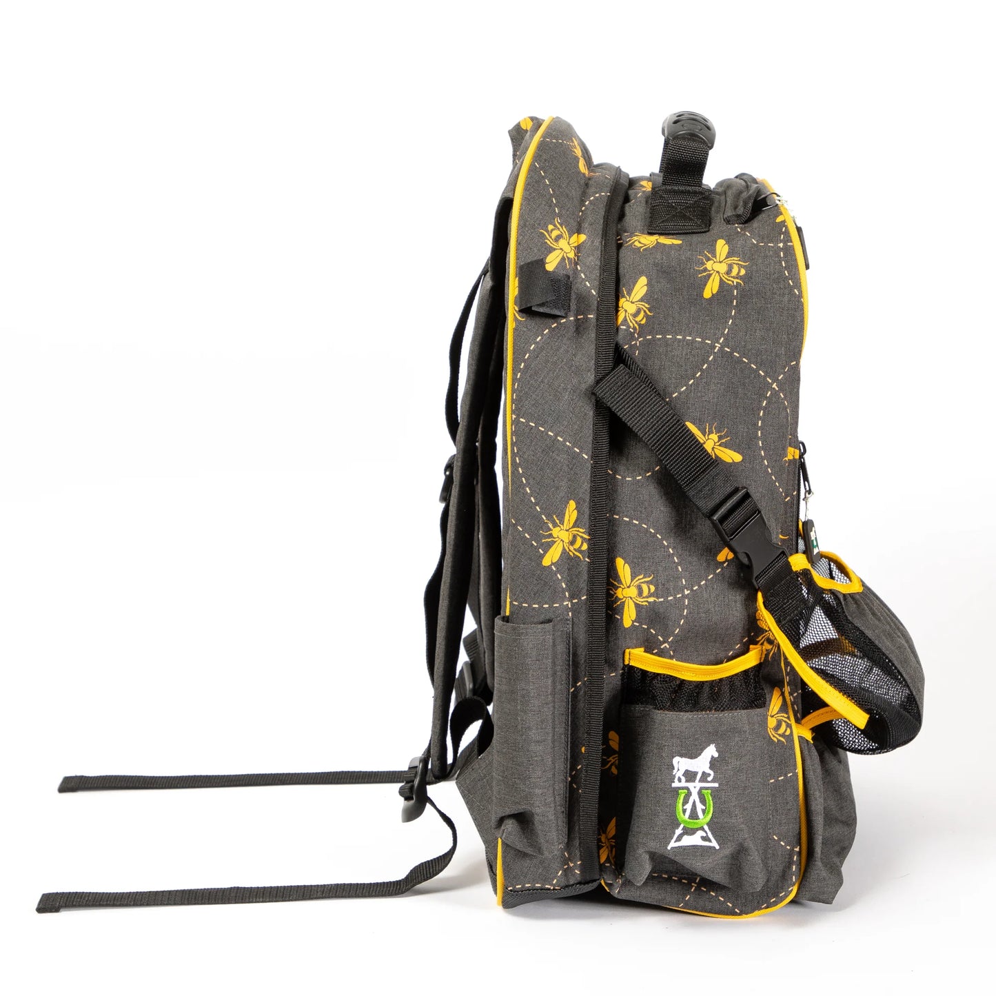 Mackey, Inc. Bee Mine Equestrian Backpack - 19" x 13" Gear Bag with Helmet Sling & 19" Boot Capacity