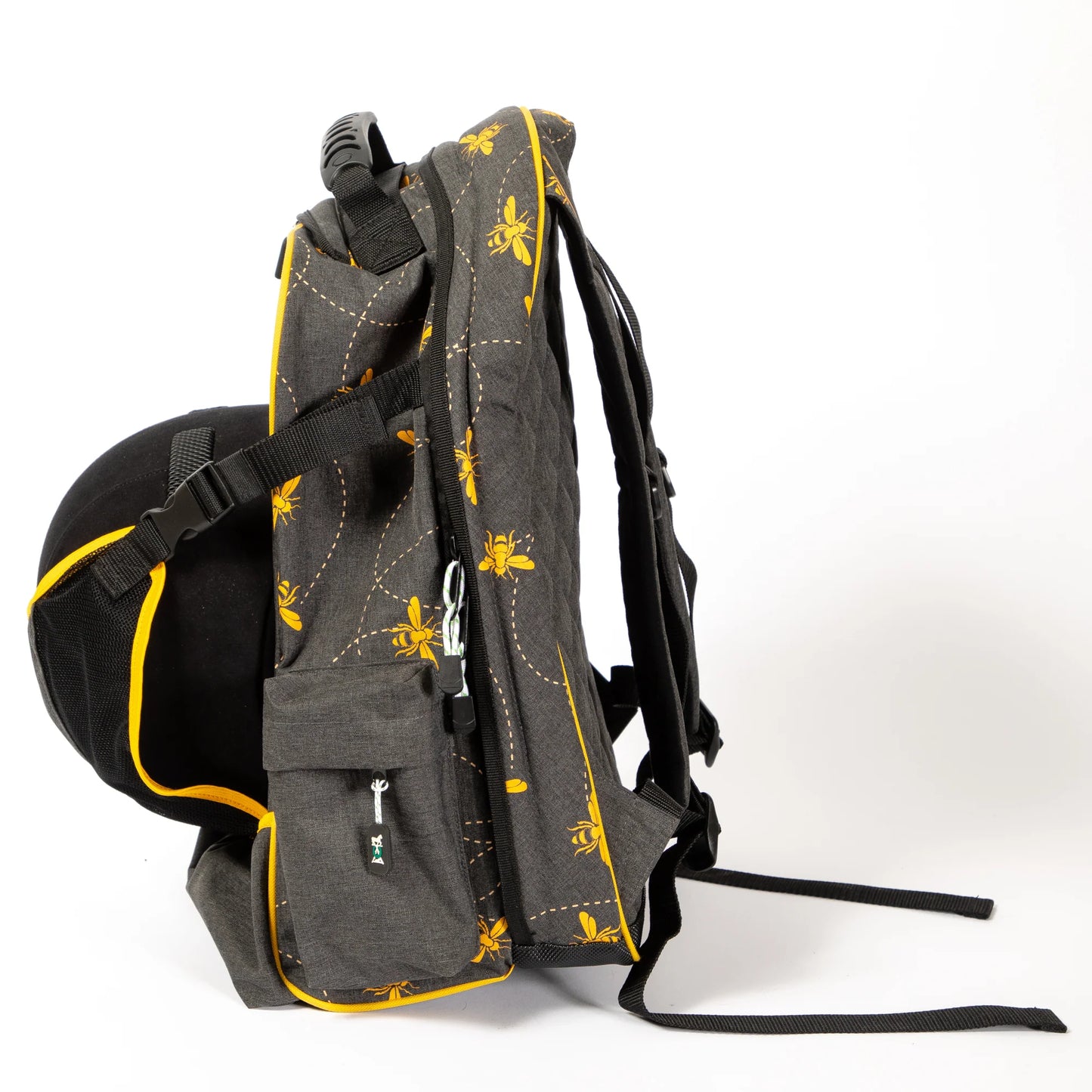 Mackey, Inc. Bee Mine Equestrian Backpack - 19" x 13" Gear Bag with Helmet Sling & 19" Boot Capacity