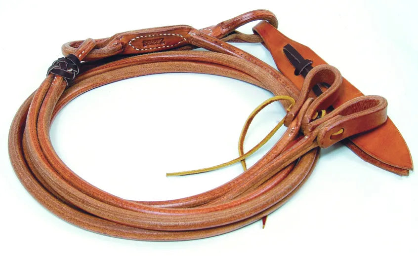 Professional's Choice Romal Reins with 60-Inch Fronts - Extra-Long Premium Leather Western Horse Tack
