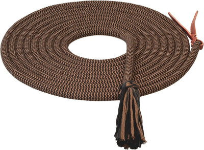 EcoLuxe Bamboo Round Mecate - Sustainable Horse Training Rein, 1/2" x 22'