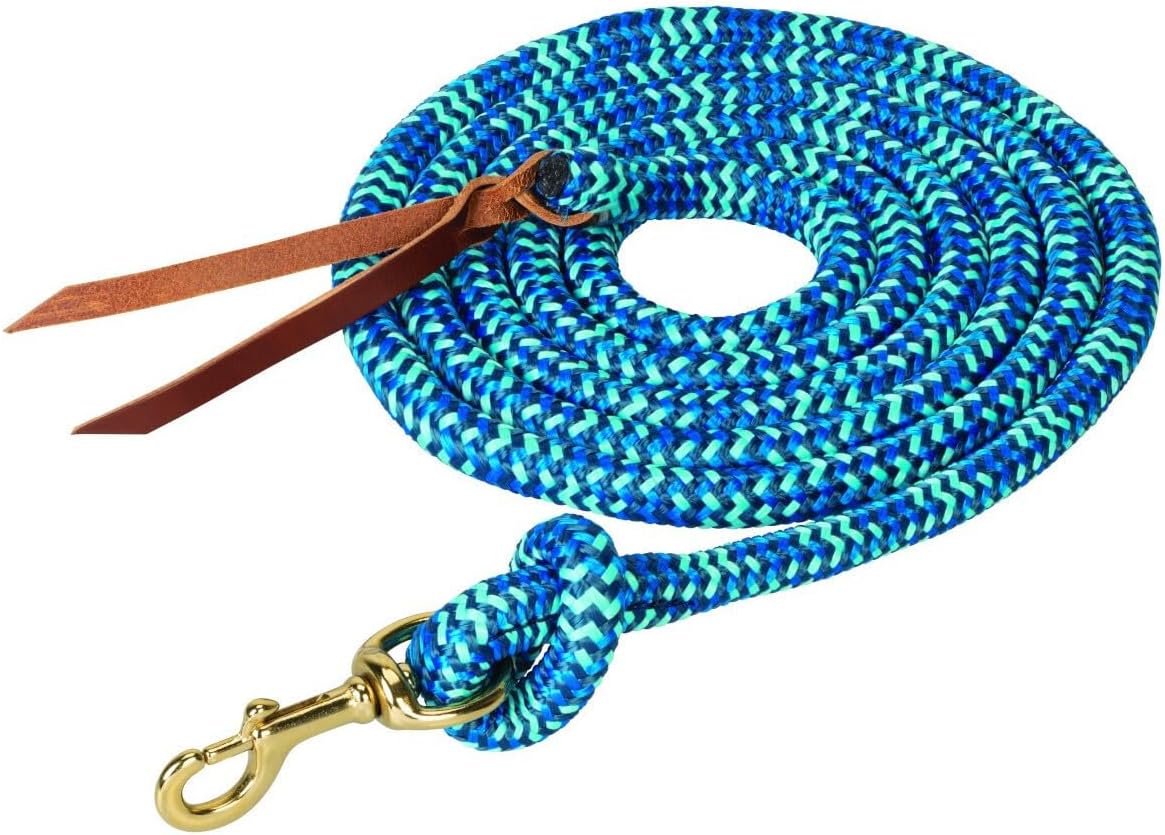 Poly Cowboy Lead with Snap, 5/8" x 10',Black/Red/Gray (Sell out)