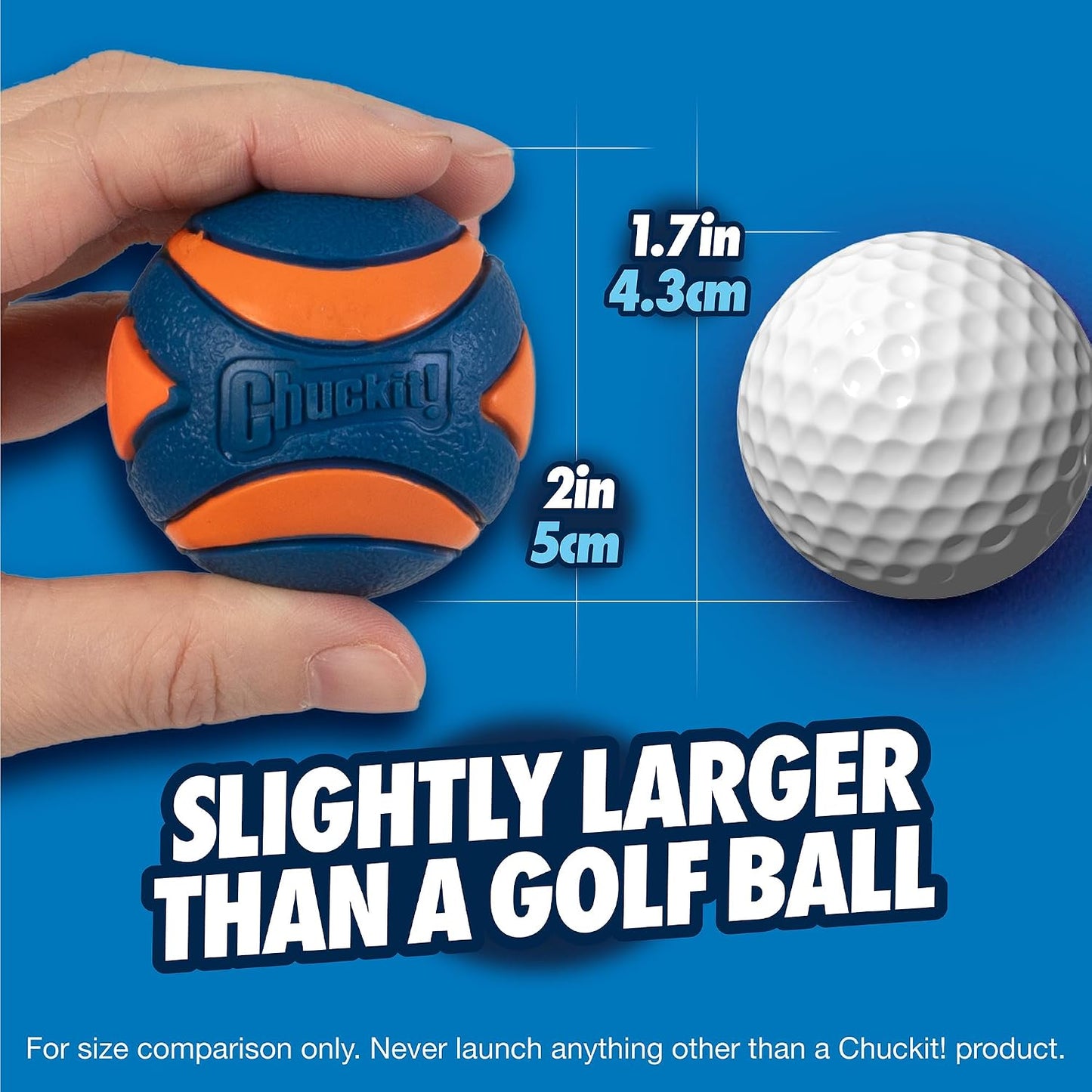 Chuckit! Ultra Squeaker Dog Ball, Fetch Toy, Medium, 1 Pack (Sell out)