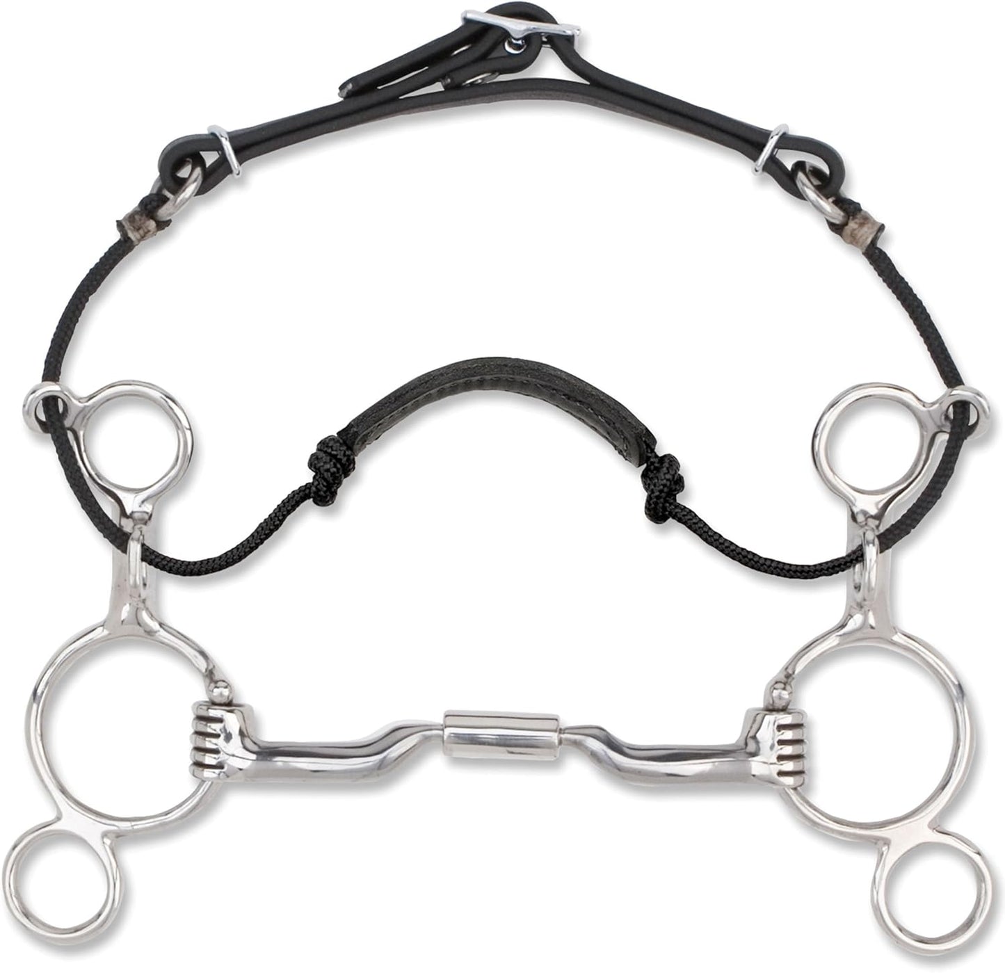 Myler 2-Ring Combination Bit - Sweet Iron Comfort Snaffle for Enhanced Horse Communication