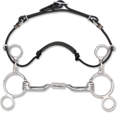 Myler 2-Ring Combination Bit - Sweet Iron Comfort Snaffle for Enhanced Horse Communication