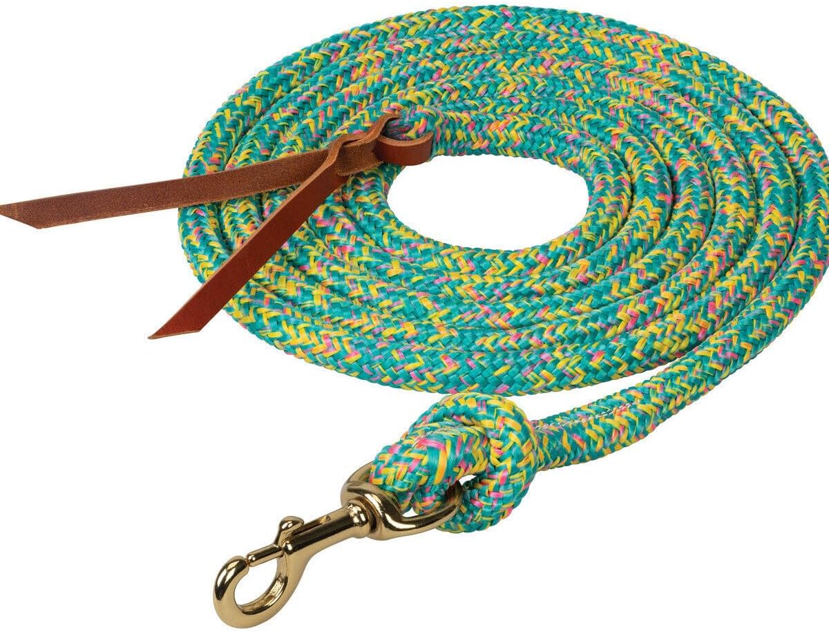 Poly Cowboy Lead with Snap, 5/8" x 10',Black/Red/Gray (Sell out)