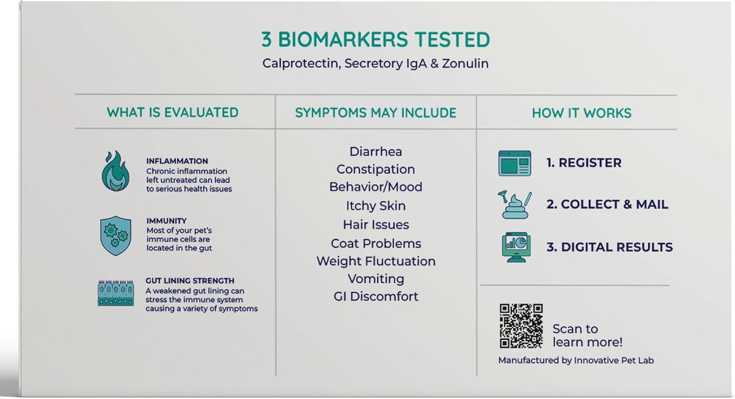Gut Test Kit – Non-Invasive & Fast Results - Vet Trusted - Easy at-Home Stool Test