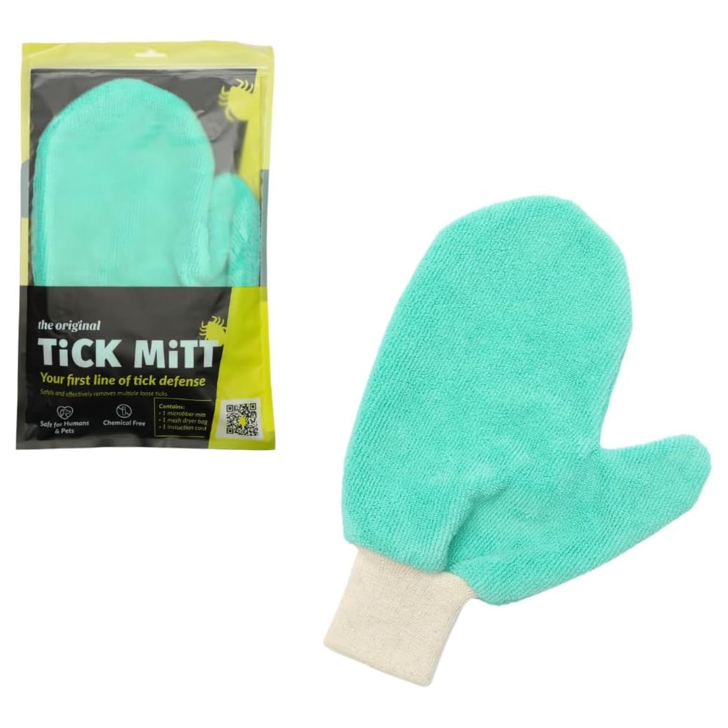 TiCK MiTT Tick Removal Glove for Humans & Pets - Safely Remove Ticks Effortlessly, Chemical-Free, Durable, Portable Tick Management Tool for Outdoor Adventures & Everyday Use | Safely Remove Ticks Effortlessly, Chemical-Free, Durable, Portable Tick