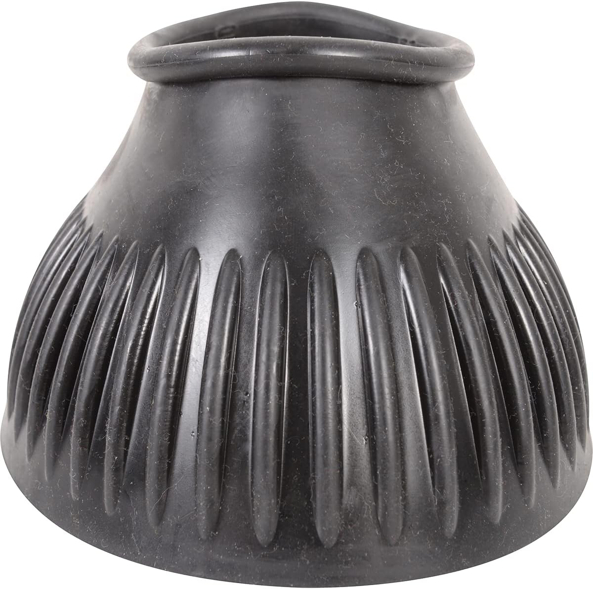 Classic Equine Rubber Pull-On Bell Boots - Black - Hoof Protection
