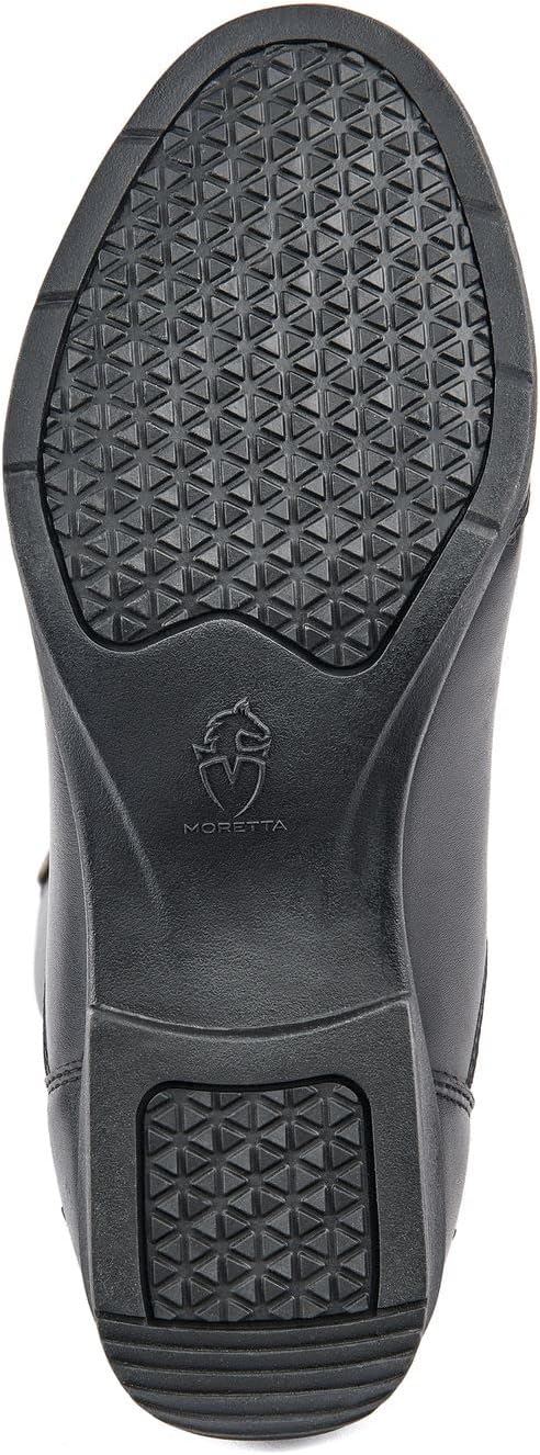 Shires Moretta Anita Women's Synthetic Leather Paddock Riding Boots - Mock Lace, Rear Zip, WickAway - Multiple Sizes