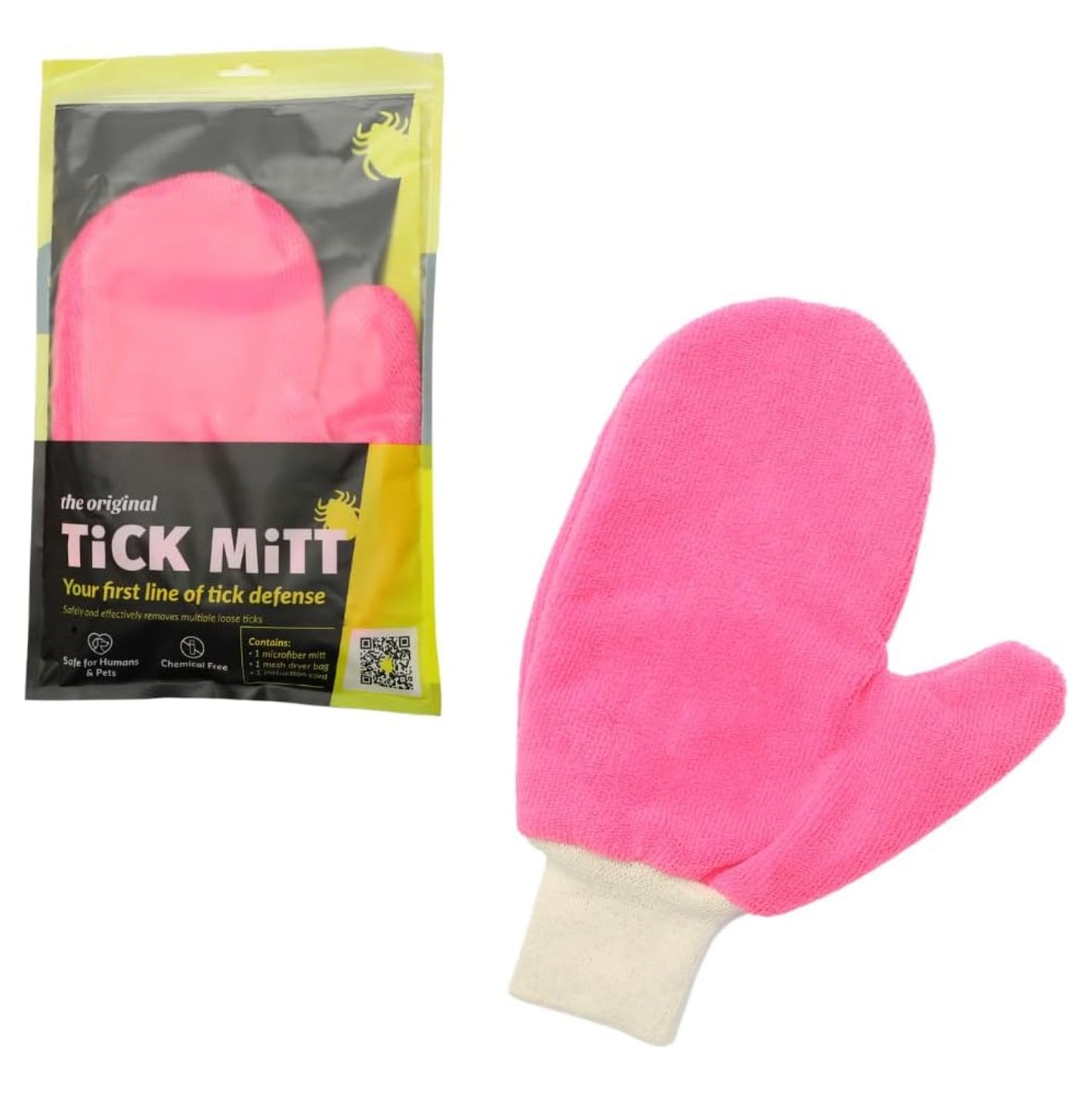 TiCK MiTT Tick Removal Glove for Humans & Pets - Safely Remove Ticks Effortlessly, Chemical-Free, Durable, Portable Tick Management Tool for Outdoor Adventures & Everyday Use | Safely Remove Ticks Effortlessly, Chemical-Free, Durable, Portable Tick