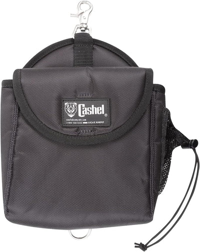 Cashel Company Snap On Saddle Bag, Saddle Lunch Bag, Easily Attaches to Saddle, Black - Hooves and Paws